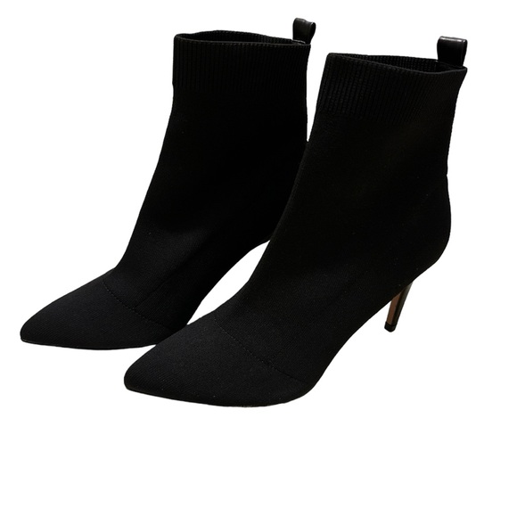 black stilettos pointed toe sock bootie - Picture 1 of 4